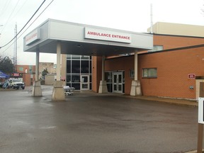A 2020 file photo of an entrance at Almonte General Hospital.