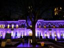 The Ottawa City Hall heritage building was lit up purple after dark beginning Friday and will remain so until December 10.