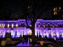 The Heritage Building at Ottawa City Hall was illuminated in purple after dark starting Friday and will remain that way until Dec. 10.