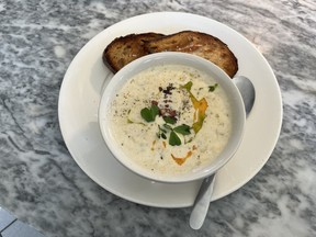 Clam chowder at Parlour on Wellington Street West