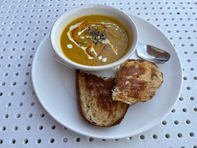 Squash soup at Parlour on Wellington Street West