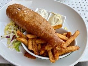 Beer-battered cod and chips at Parlour on Wellington Street West