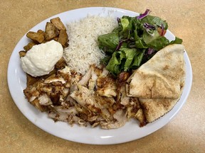 Chicken Shawarma Platter at Iskender Doner Kebab House