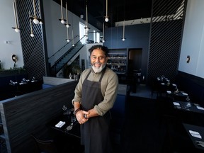 OTTAWA - Nov 22, 2022 - Joe Thottungal, chef and owner of Coconut Lagoon, poses for a photo at his restaurant in Ottawa Tuesday.   TONY CALDWELL, Postmedia.