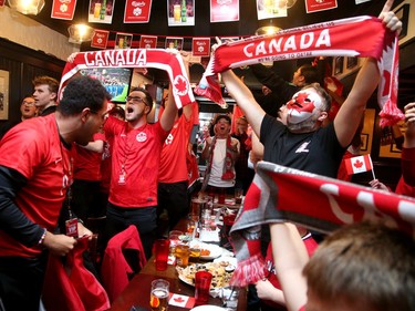 Canadian soccer fans were going crazy at the Glebe Central Pub Wednesday afternoon as Canada played Belgium in the World Cup.