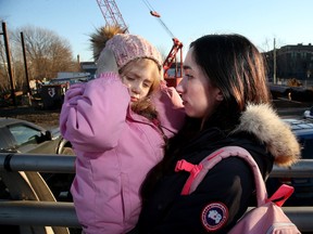 Brittany Laframboise's daughter Ava, 4, is sensitive to noise. Unfortunately there is plenty of it near Devonshire Public School, thanks to a construction site across the street.