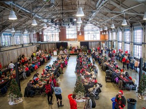 OSEG Foundation hosts their annual Breakfast with Santa Saturday, Dec. 17, 2022, in the Horticulture Building at Lansdowne. The proceeds of Saturday's event support the OSEG Foundation's ability to provide opportunities for children and youth to play, learn and develop through sports.