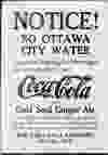 This Coca Cola ad that appeared in the Ottawa Citizen in 1912 assured readers that no Ottawa city water was used in the company’s products.