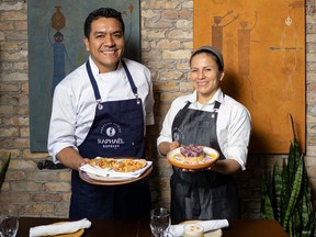 Raphael Peruvian Cuisine chef/owner Lizardo Becerra and chef de cuisine Hibett Antiporta.