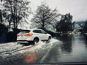 A king tide that hit on Jan. 6, 2022, did significant damage to the Stanley Park seawall. Photo: Duncan Muir
