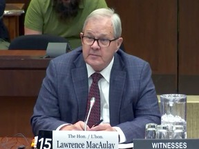 Veterans Affairs Minister Lawrence MacAulay appears before the veterans affairs committee in the House of Commons on Monday, Dec. 5, 2022.