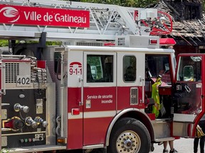 A file photo of a Gatineau fire service rig.