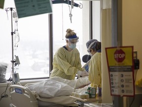 File photo: A patient receiving treatment in ICU.