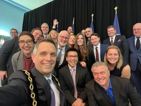 Mayor Mark Sutcliffe and councillors took a selfie on the day they were sworn in, Nov. 14.