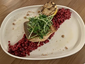 Arctic char Meuniere at Cocotte Bistro in the Metcalfe hotel