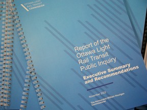 Laporan akhir Penyelidikan Publik Light Rail Transit Ottawa dirilis pada 30 November.