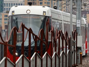 An LRT train in Ottawa Friday, Dec. 2, 2022.