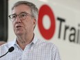 After returning from a previously planned vacation, Jim Watson read the LRT public inquiry report and issued a statement about its findings on Friday.