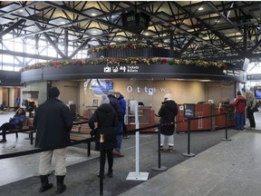 Rail passengers in Ottawa had to make alternative arrangements on Monday as train service between the capital and Toronto were suspended. Service will return Tuesday on a modified schedule, Via Rail announced.