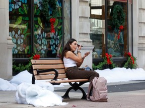 In October it was looking a little like Christmas on Sparks Street for this holiday movie shoot.