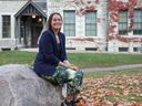 Rideau-Vanier Coun. Stéphanie Plante is shown outside city hall back in late October.