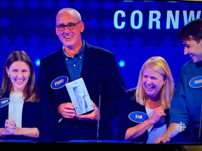 Host Gerry Dee had tossed Perry a box of tissues, when the Ruffos had won their first match on Family Feud Canada and were about to play for $10,000.