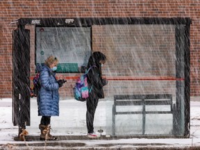 Waiting for late buses in the Ottawa winter isn't much fun.