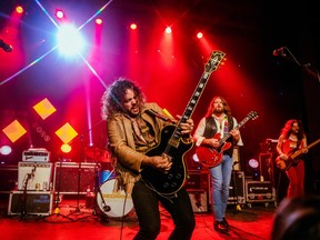 Gatineau's Ricky Paquette (in fringes) is having a blast as the newest member of the Sheepdogs.