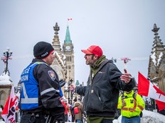 Ottawa police, bylaw officers maintaining increased presence downtown Sunday for anniversary of start of convoy protest