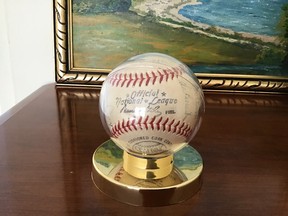 Autographed Brooklyn Dodgers baseball.