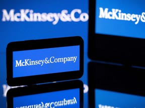 The logo of the U.S.-based McKinsey & Company management consulting firm.