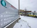 OTTAWA -- Service des urgences de l'hôpital Queensway Carleton, le jeudi 12 janvier 2023.