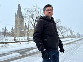 Ottawa Centre MP Yasir Naqvi poses for photographs on Wellington Street.