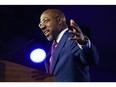 President Joe Biden delivered a sermon on Sunday at Martin Luther King Jr.’s historic Ebenezer Baptist Church in Atlanta at the invitation of the church’s senior pastor, Senator Raphael Warnock, pictured.