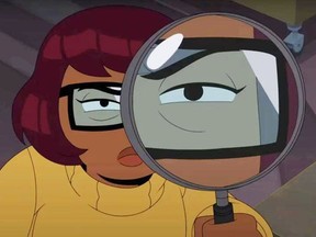 Velma, voiced by Mindy Kaling, who also writes the Scooby-Doo spinoff "origin story" of the Mystery Gang.