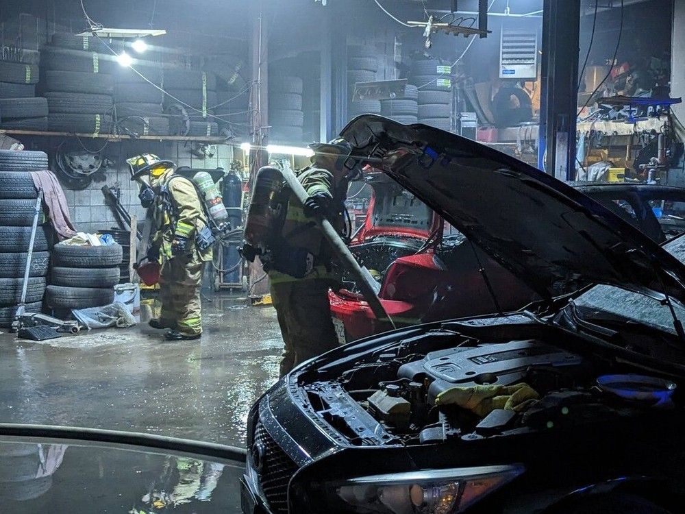 Car Catches Fire In Commercial Garage, But Fire Crews Keep Blaze From ...