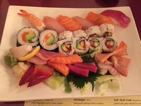 Sushi at C'est Japon a Suisha- pix by Peter Hum   Ottawa Citizen Photo Email