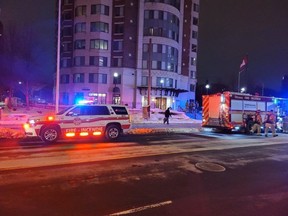 Ottawa Fire Services crews were on scene at a highrise at 50 Laurier for extremely high levels of carbon monoxide. There were no injuries.