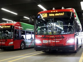 FILE: The City of Ottawa's $1 billion project includes the purchase of 350 electric buses and supporting infrastructure.
