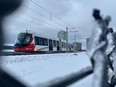 New LRT train stuck near Lees Avenue Saturday, Jan. 7, 2023