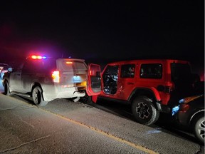 OPP released this photo following the arrest of a man from Laval, Que., in connection with the theft of a vehicle from the Ottawa area early Wednesday.