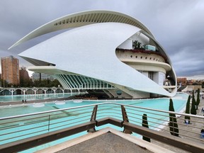 The Arts Centre, part of the ‘City of Arts and Sciences,’ is a huge tourist draw in Valencia.