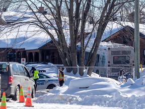 A city bus crashed into a Laval daycare on Wednesday February 8, 2023.