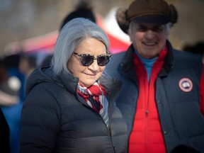 Rideau Hall's Winter Celebration returned on Saturday, Feb. 11, 2023 after a hiatus due to the pandemic. Gov. Gen. Mary Simon walked the grounds with her husband, Whit Fraser.
