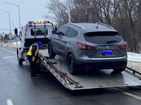 Sunday morning, 
Ottawa Police Services
 conducted enforcement on Bronson Ave. 
2 for stunt driving, and 1 for no insurance. 
All were towed.
