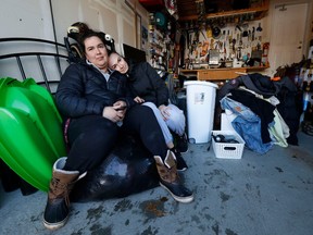 Mariam Pepin, left, and her sister, Maxence, were in neighbouring homes damaged by the explosion in Orléans on Monday.