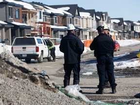 Inspectors and Enbridge Gas representatives were on the scene in Orléans on Tuesday, one day after an explosion damaged homes in the neighbourhood.