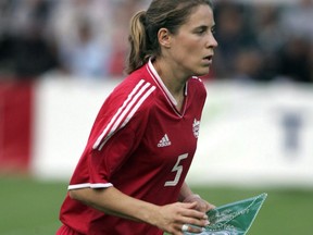 Former captain of Canada's women's soccer team, Andrea Neil.