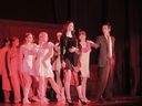 The cast of The Addams Family performs, during Colonel By Secondary School's Cappies production of The Addams Family, on March 3, 2023.