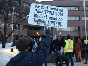 There were about 300 people in the Ottawa-Carleton District School Board headquarters parking lot on Tuesday evening, and only about 75 of them were allowed into the meeting.